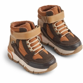 Wheat Dark Brown Bootie Muni Tex Cheap Kids Winter Footwear