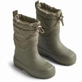 Wheat Dry Leaves Thermo Snowboot Drizzle Kids Thermo Boots discount price