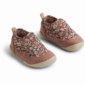 Wheat Dusty Rouge Indoor Shoe Mulle House Slippers for Kids on sale