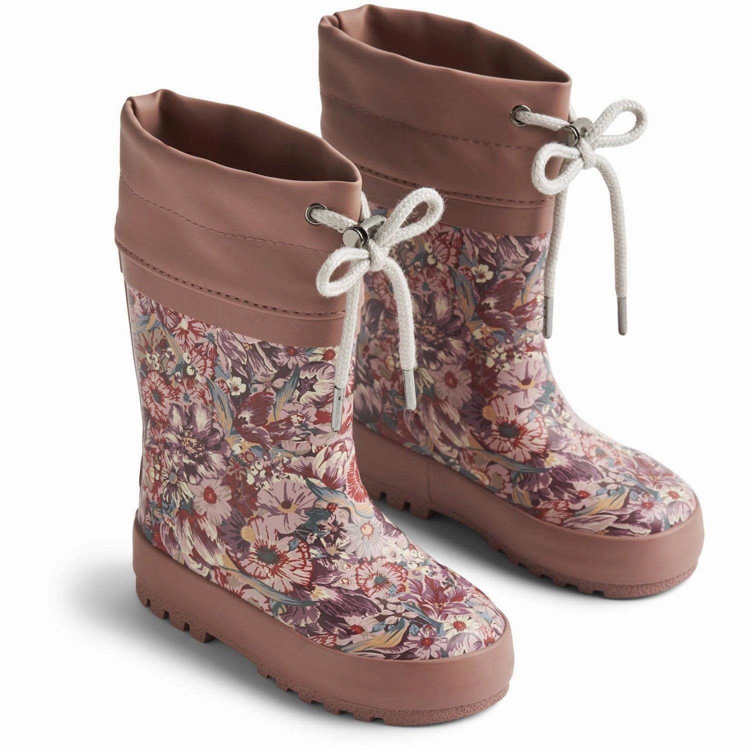 Wheat Flowers In Plenty Rubber Boot Thermo Print Kids Thermo Boots discount price