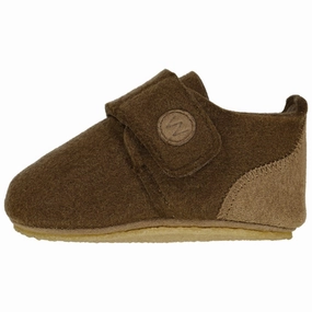 Wheat Marlin Filt Indoor Shoe Brown House Slippers for Kids on sale