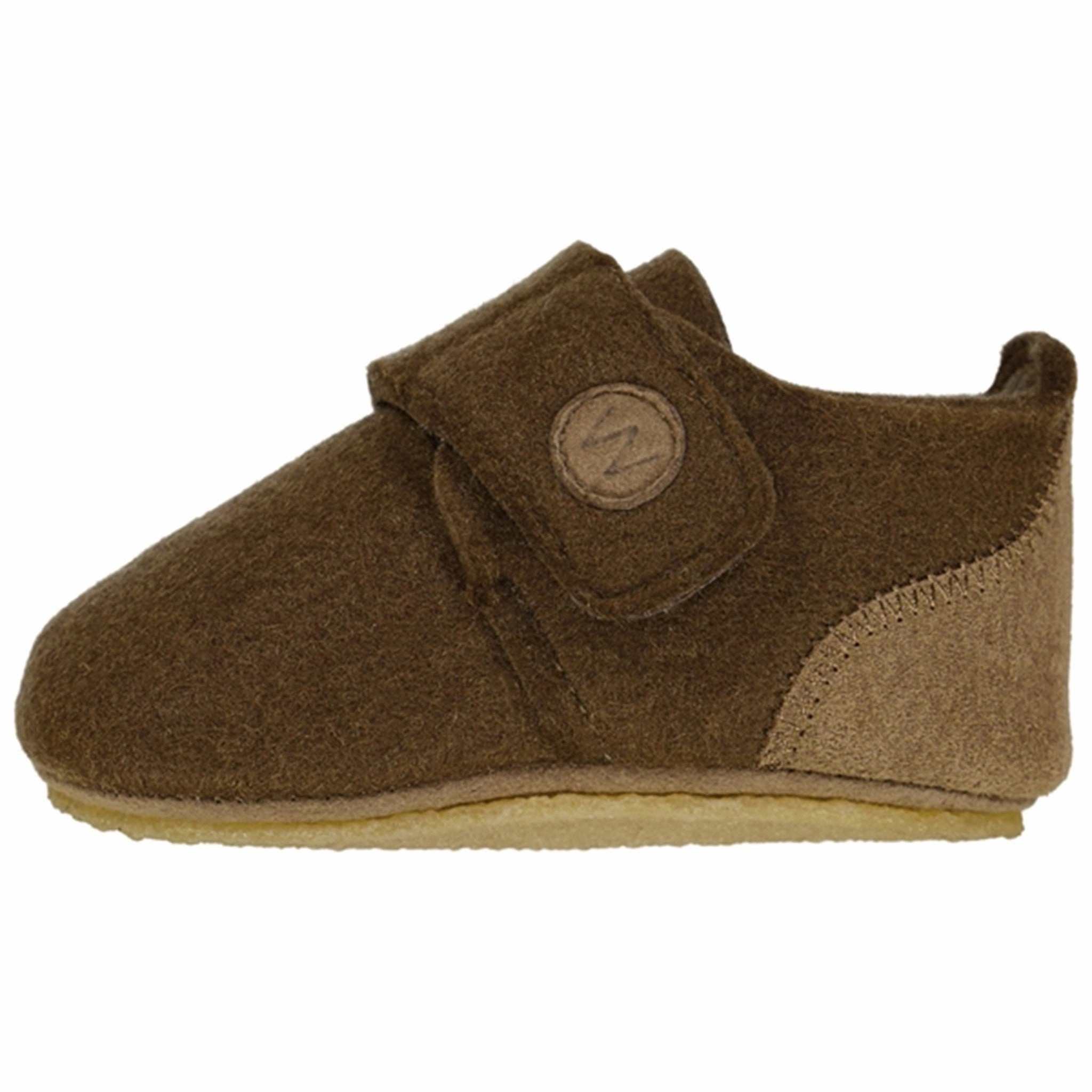 Wheat Marlin Filt Indoor Shoe Brown House Slippers for Kids on sale