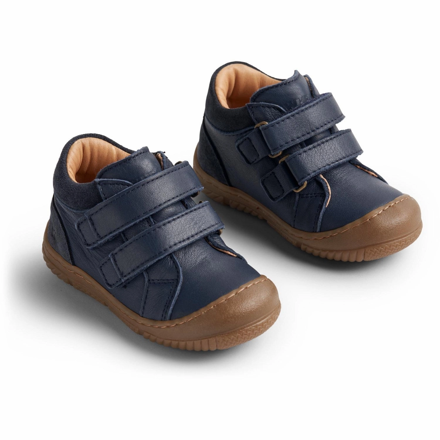Wheat Navy Bootie Ivalo Beginner Shoes With Velcro Kids promo