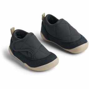 Wheat Navy Indoor Shoe Mulle House Slippers for Kids on sale