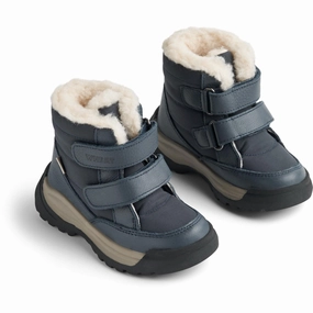 Wheat Navy Winterboot Millas Tex Cheap Kids Winter Footwear