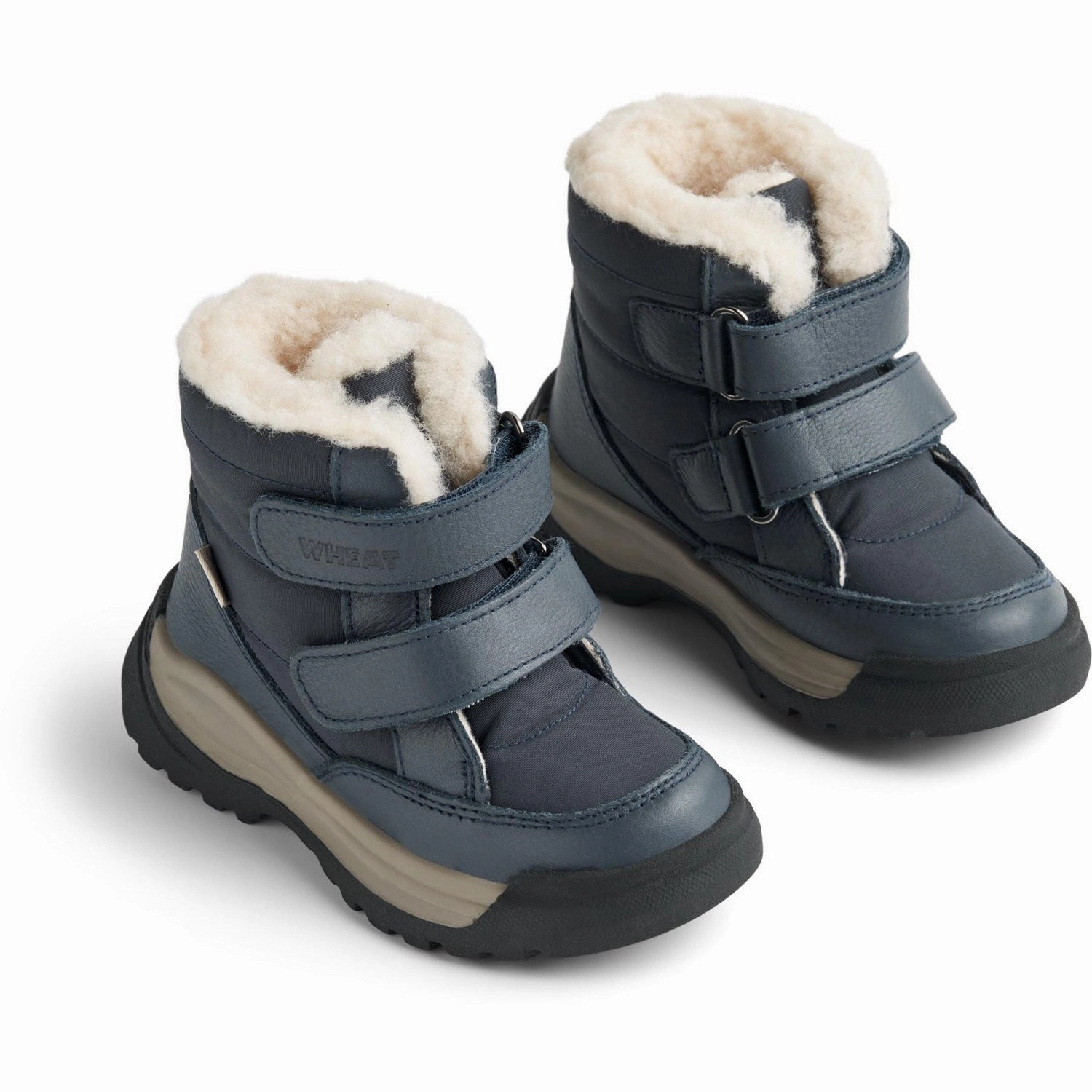 Wheat Navy Winterboot Millas Tex Cheap Kids Winter Footwear