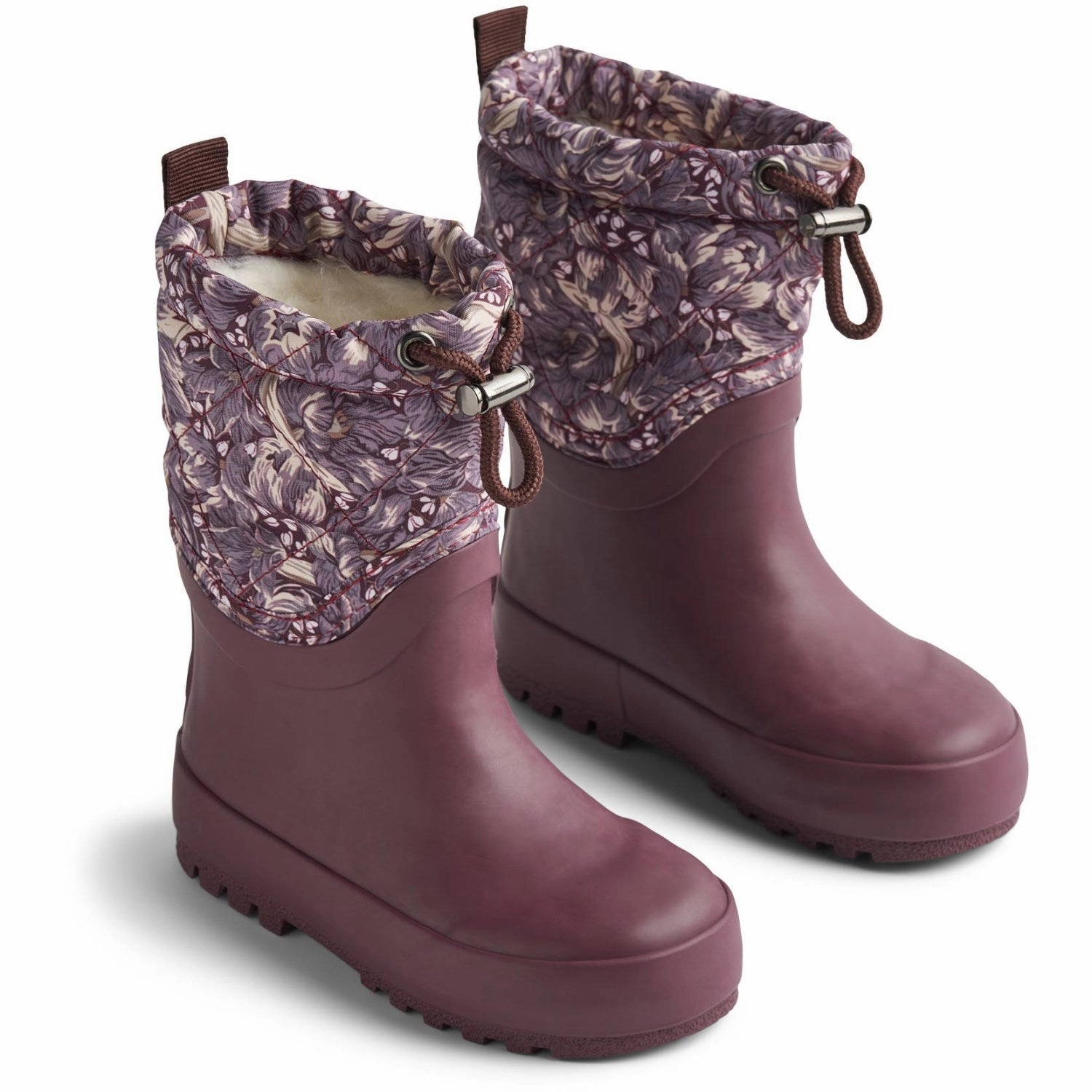 Wheat Purple Tulips Thermo Snowboot Drizzle Kids Thermo Boots discount price