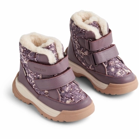 Wheat Purple Tulips Winterboot Millas Tex Cheap Kids Winter Footwear