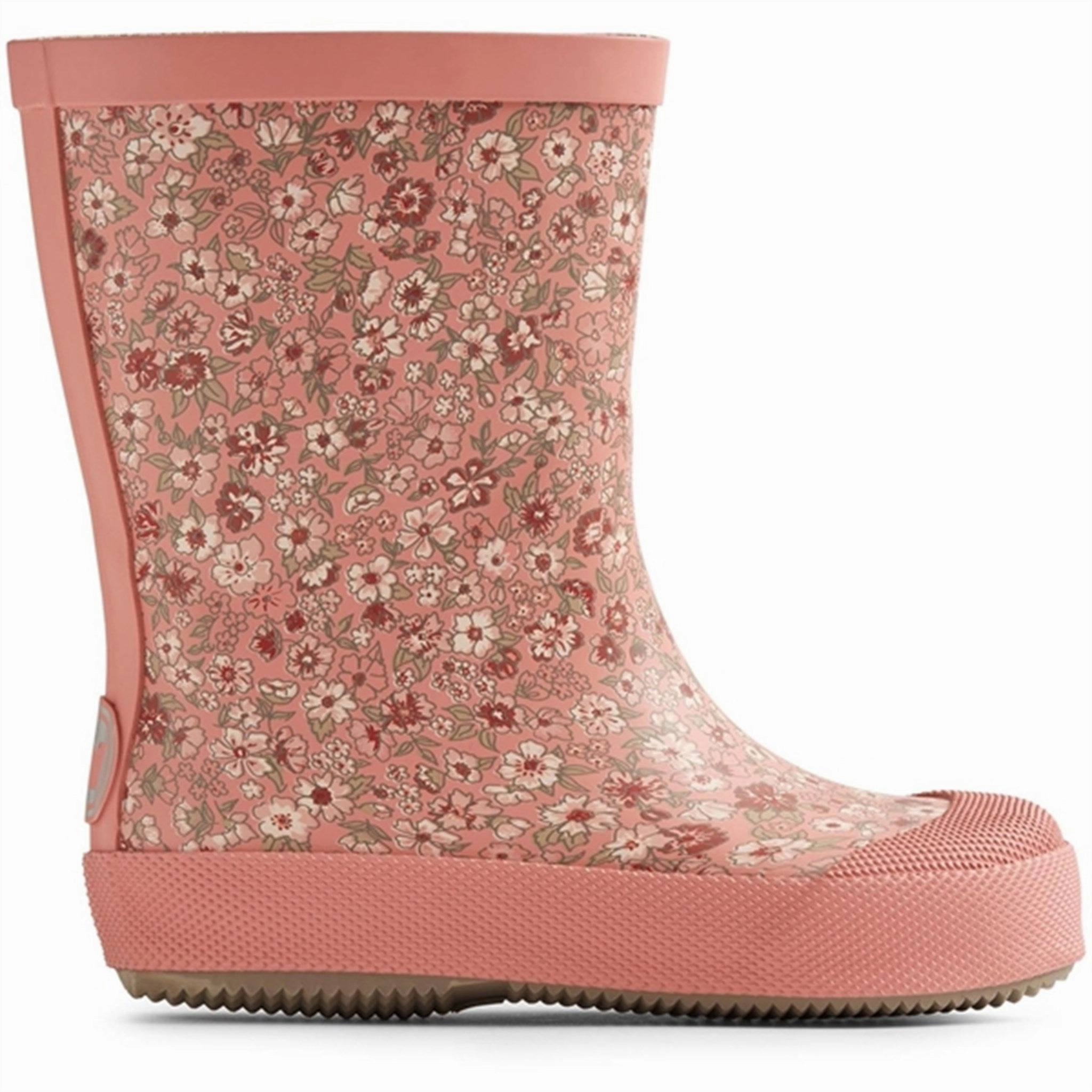 Wheat Rubber Boot Print Muddy Rosette Flowers