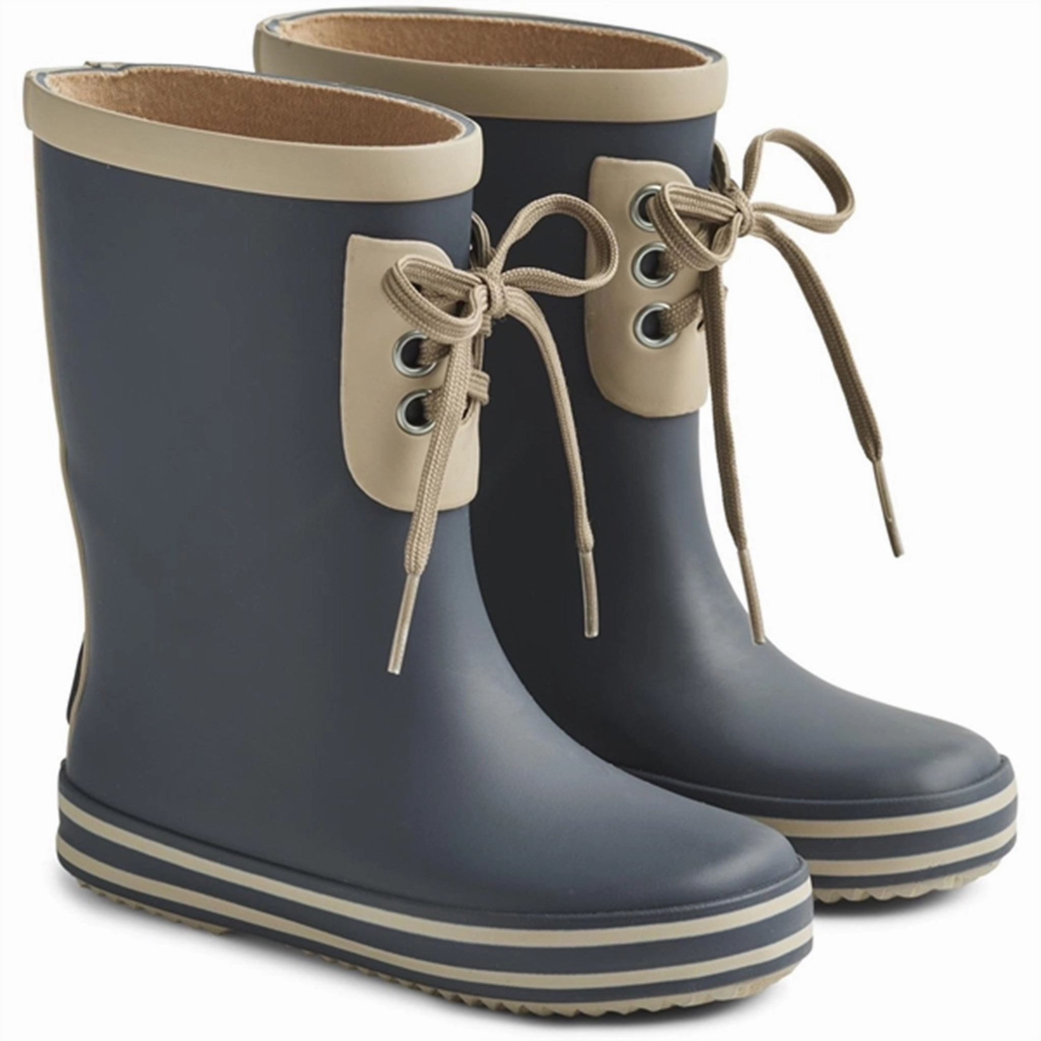 Wheat Rubber Boot Puddle Solid Ink Kids Rain Boots with free shipping