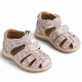 Wheat Sandal Closed Toe Frei S Clam Multi Flowers Kids Closed Toe Sandals promo