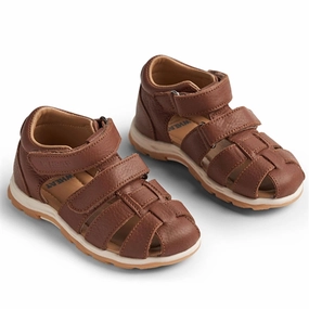 Wheat Sandal Closed Toe Frei S Cognac Kids Closed Toe Sandals promo
