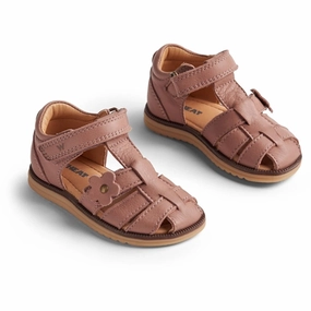 Wheat Sandal Closed Toe Sky Flower Old Rose Kids Closed Toe Sandals promo