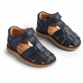 Wheat Sandal Closed Toe Sky Navy Kids Closed Toe Sandals promo