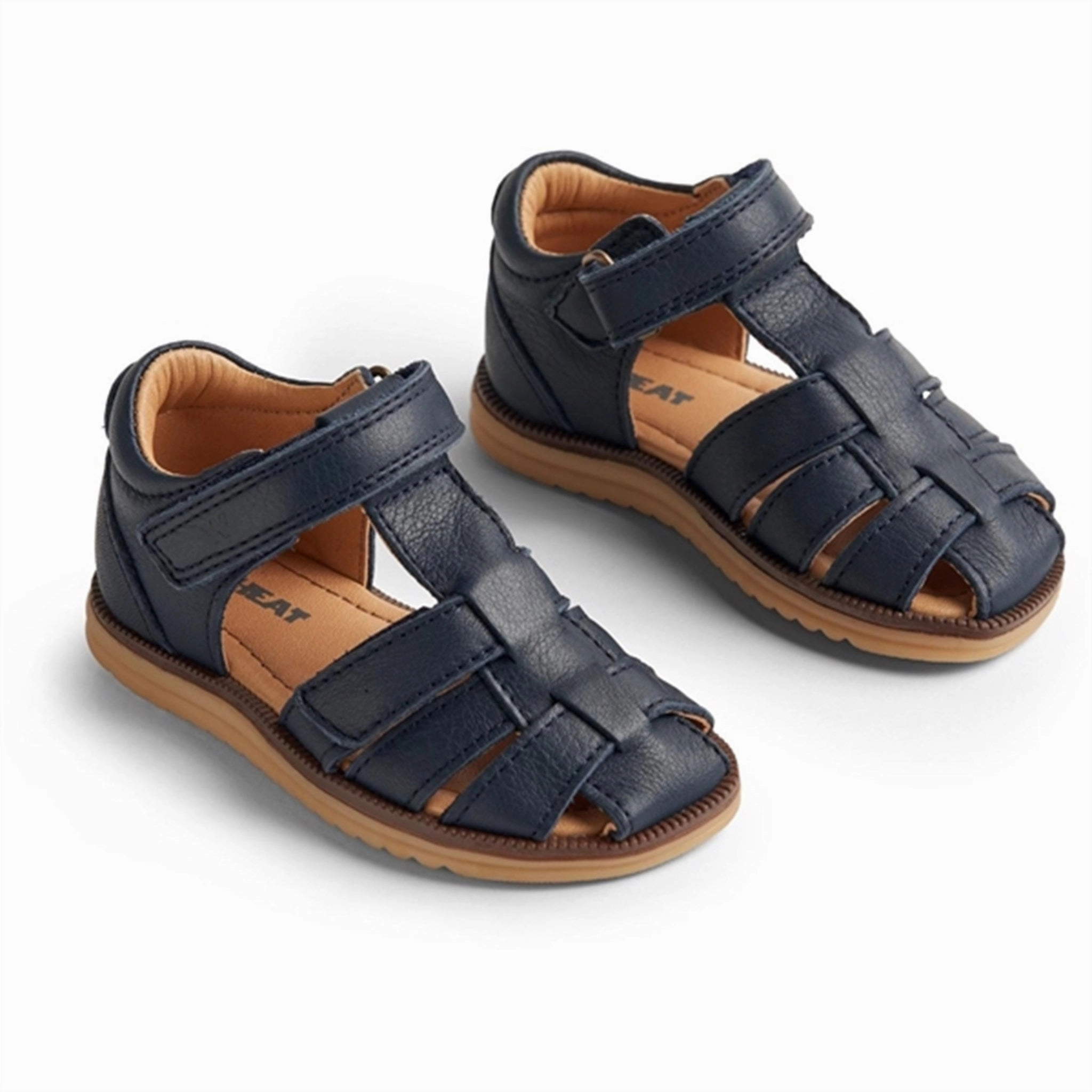 Wheat Sandal Closed Toe Sky Navy Kids Closed Toe Sandals promo