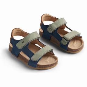 Wheat Sandal Cork Open Toe Corey Blue Kids Open Sandals cheap sale