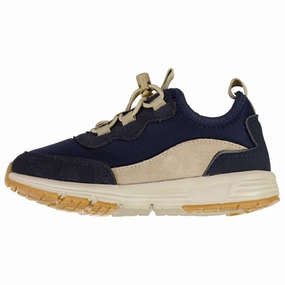 Wheat Slip On Shoe Arta Navy Kids Sneakers with Laces sale