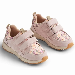 Wheat Sneaker Double Velcro Toney Print Rose Ballet Tex Sneakers Kids on sale