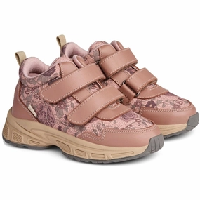Wheat Sneakers Leony Tex Dusty Rouge Kids Velcro Sneakers discount