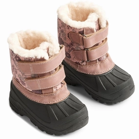 Wheat Thermo Winter Boots Thy Print Dusty Rouge Winter Boots for Kids on sale