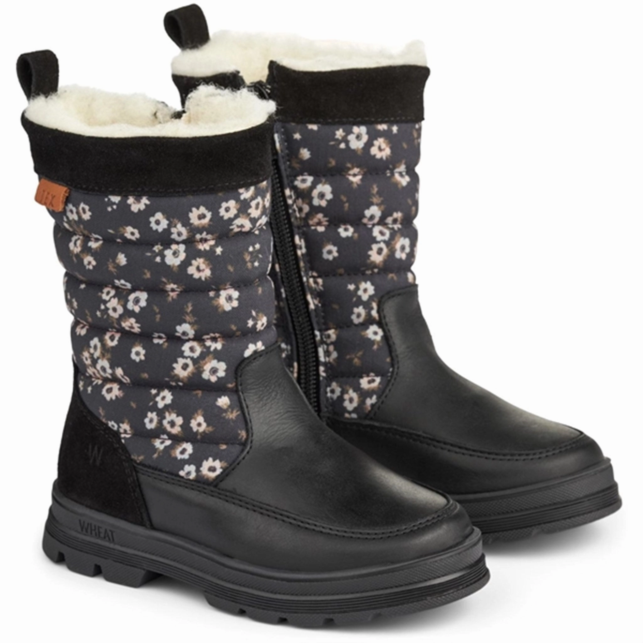 Wheat Winter Boots Koa High Tex Inside Zip Black Cheap Kids Winter Footwear