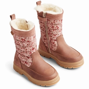Wheat Winter Boots Koa High Tex Inside Zip Dusty Rouge Cheap Kids Winter Footwear