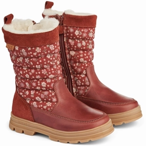 Wheat Winter Boots Koa High Tex Inside Zip Red Cheap Kids Winter Footwear