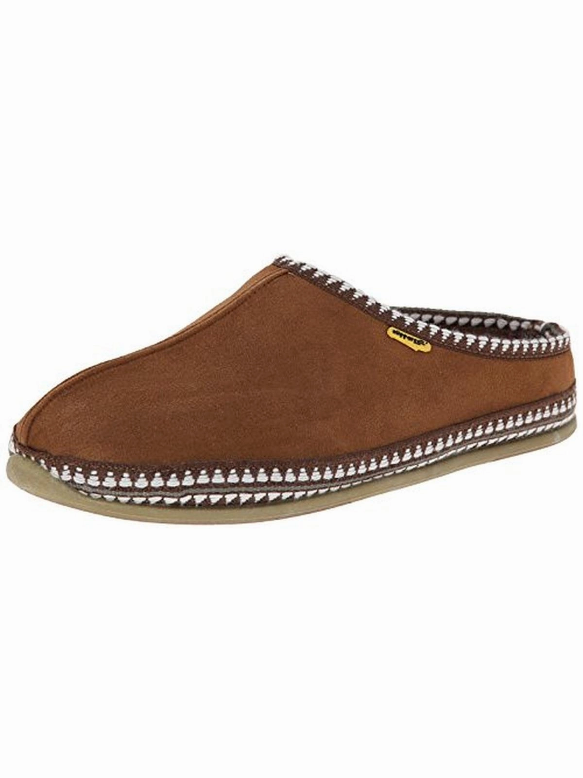Wherever Mens Faux Suede Knit Trim Mule Slippers Mens Slippers clearance sale