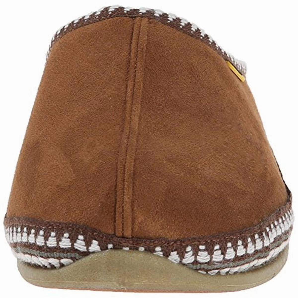 Wherever Mens Faux Suede Knit Trim Mule Slippers