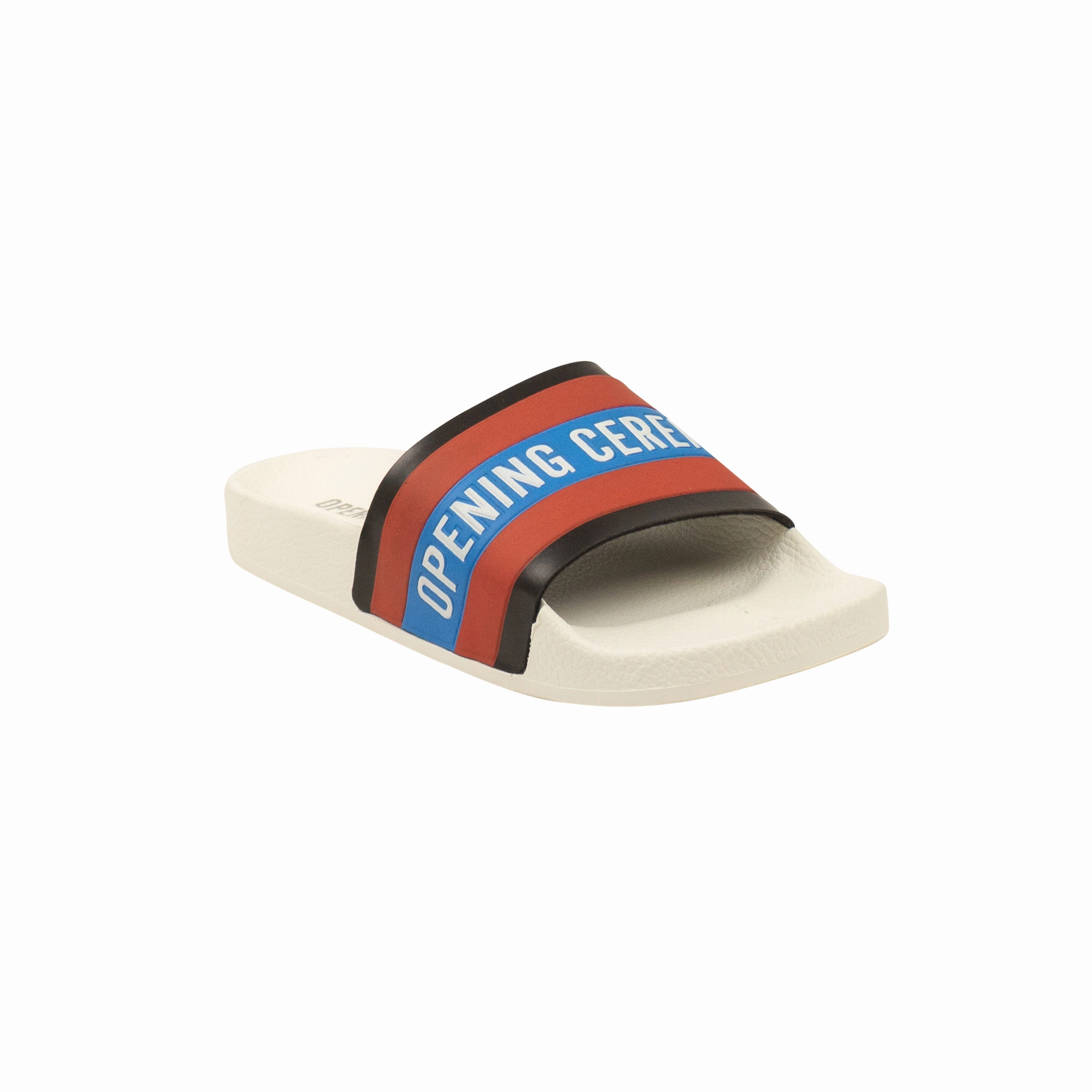White Ace Logo Slides Mens Slippers clearance sale