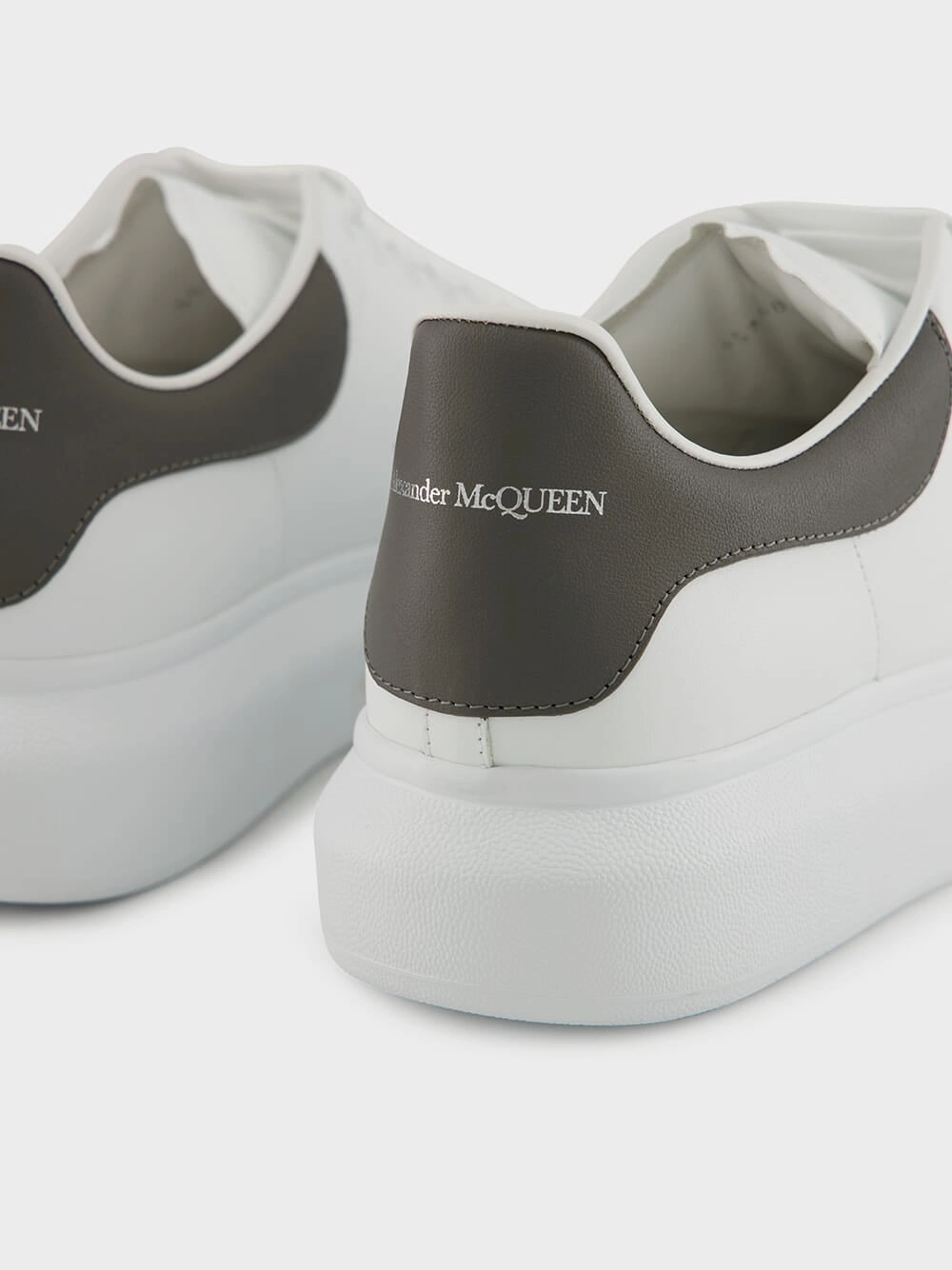 White and Cool Grey Oversized Sneaker