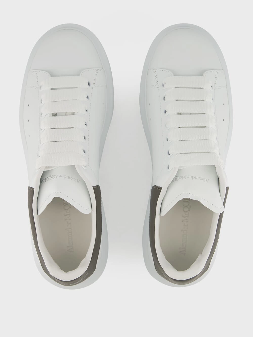 White and Cool Grey Oversized Sneaker
