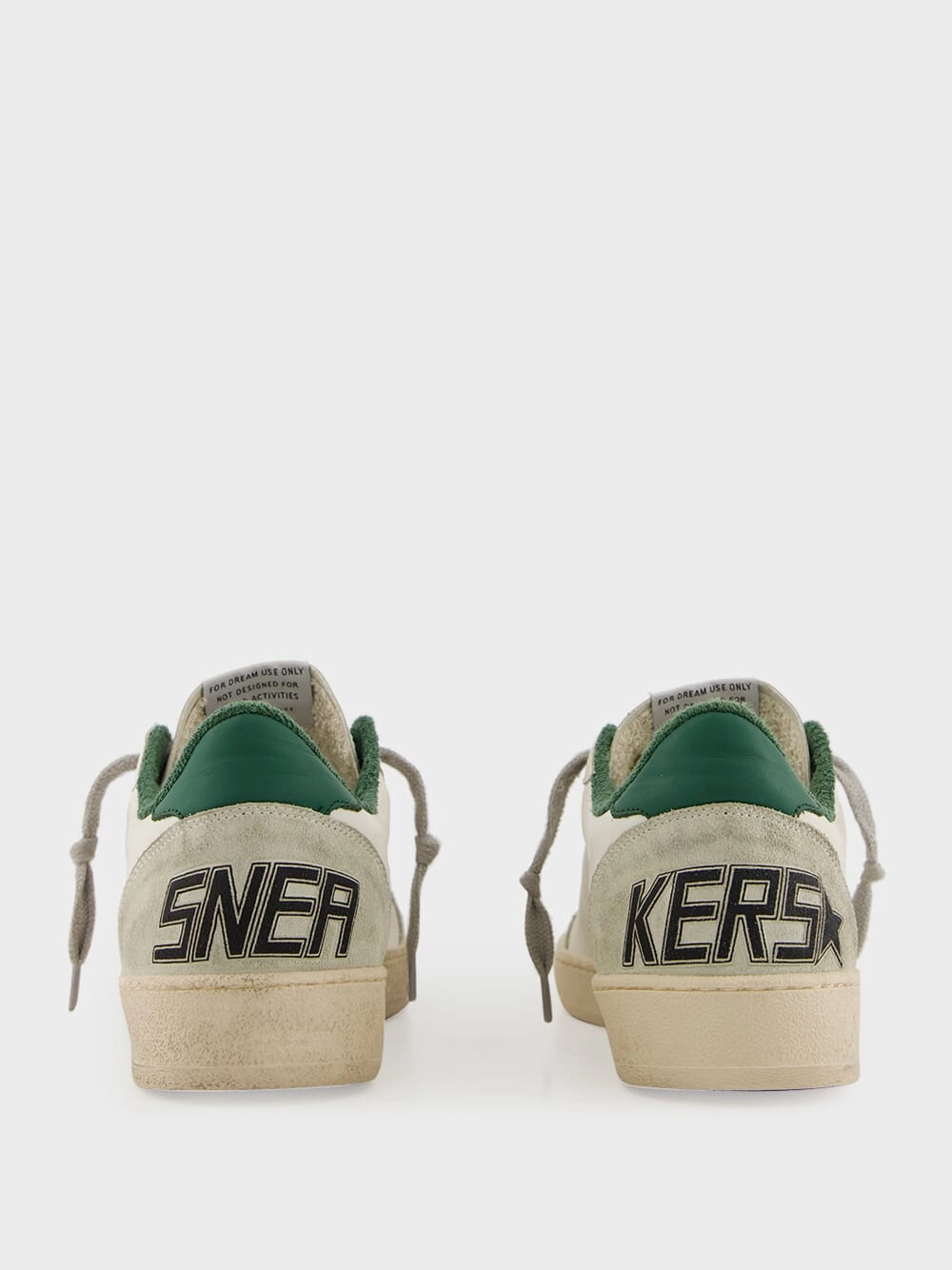 White and Green Ballstar Sneakers with Matt Heel