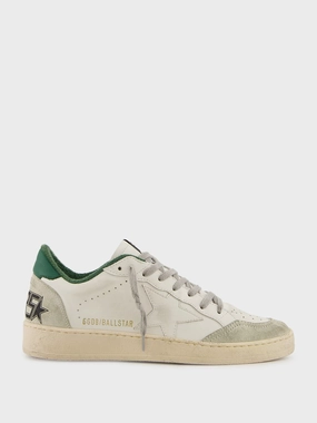 White and Green Ballstar Sneakers with Matt Heel Promo deal Mens Sneakers