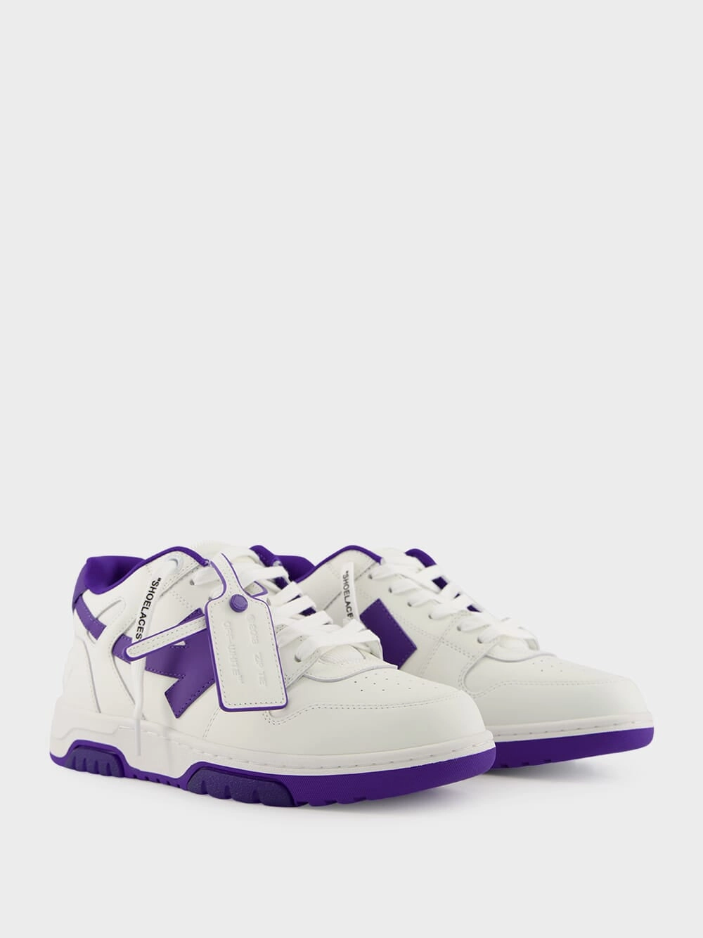 White and Purple Out Of Office Sneakers