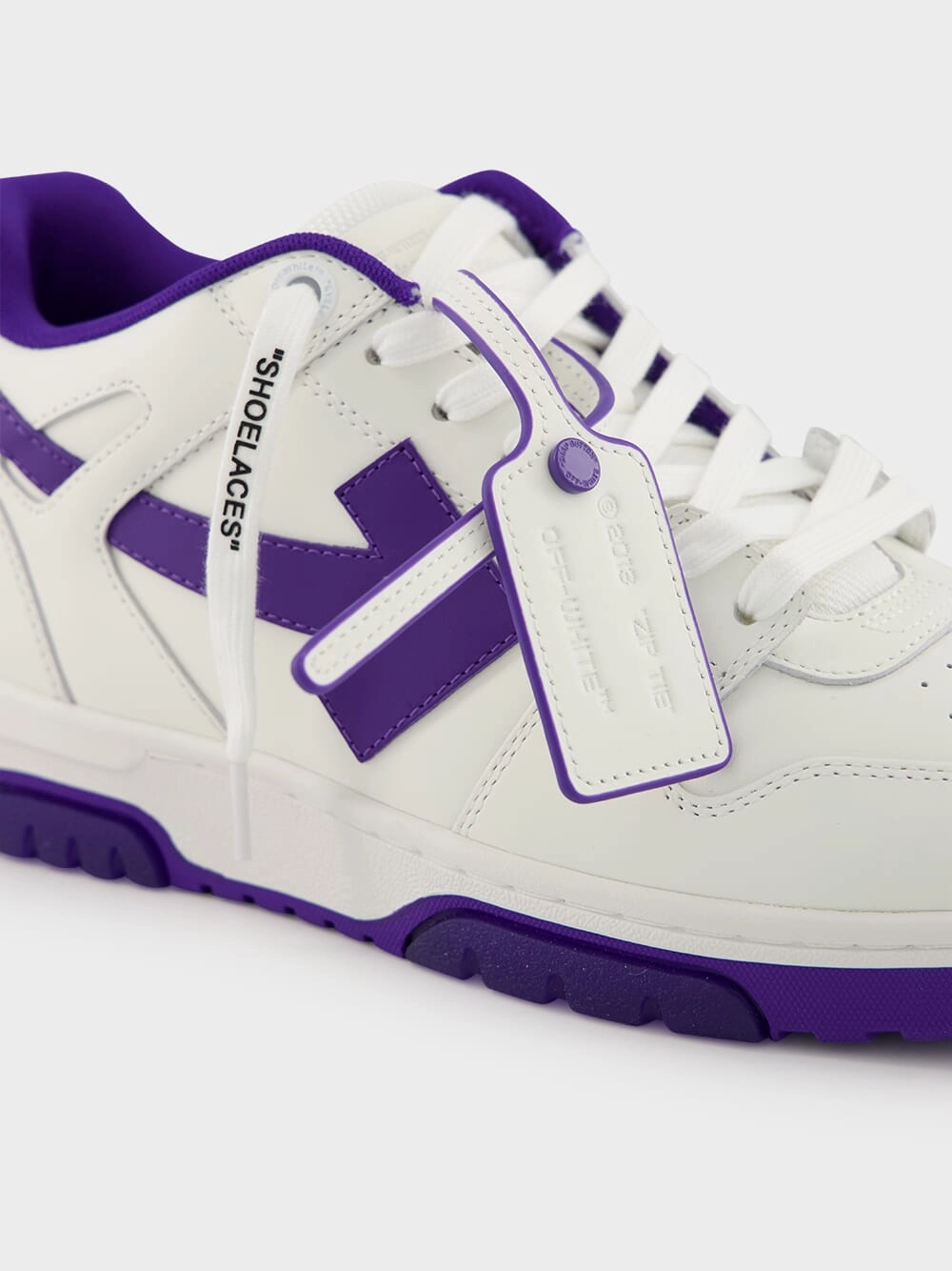 White and Purple Out Of Office Sneakers