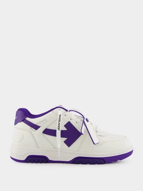 White and Purple Out Of Office Sneakers Promo deal Mens Sneakers