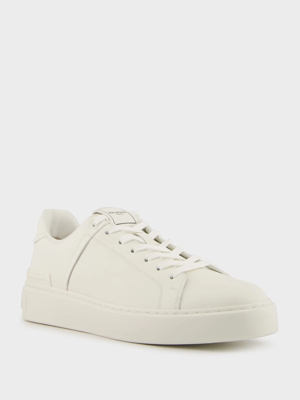 White B-Court Calfskin Trainers