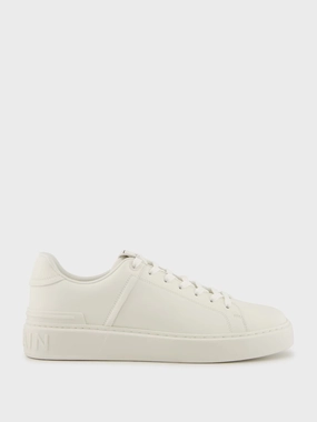 White B-Court Calfskin Trainers Promo deal Mens Sneakers