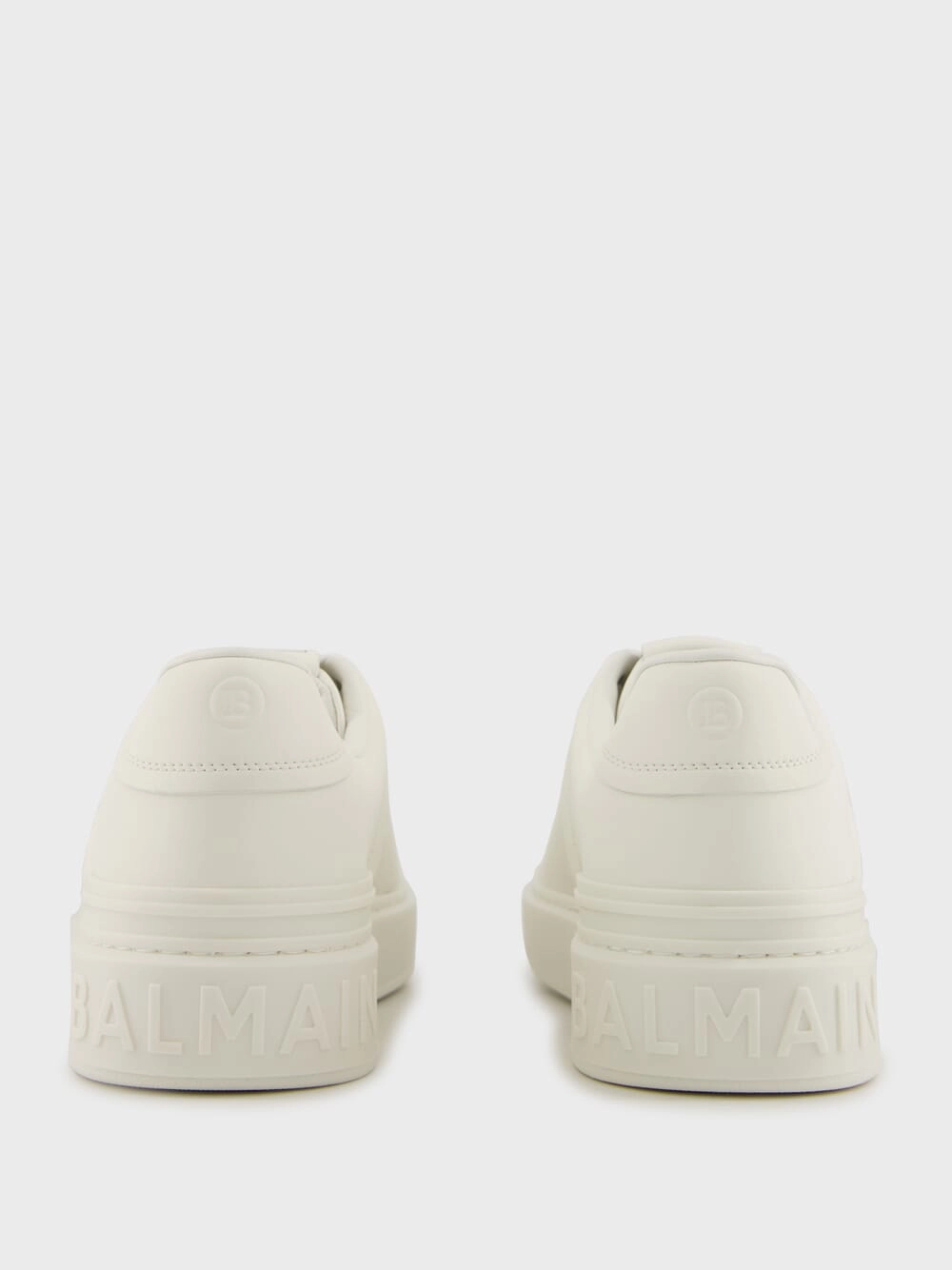 White B-Court Calfskin Trainers