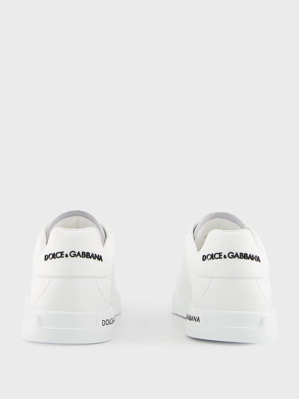 White Calfskin Nappa Portofino Sneakers