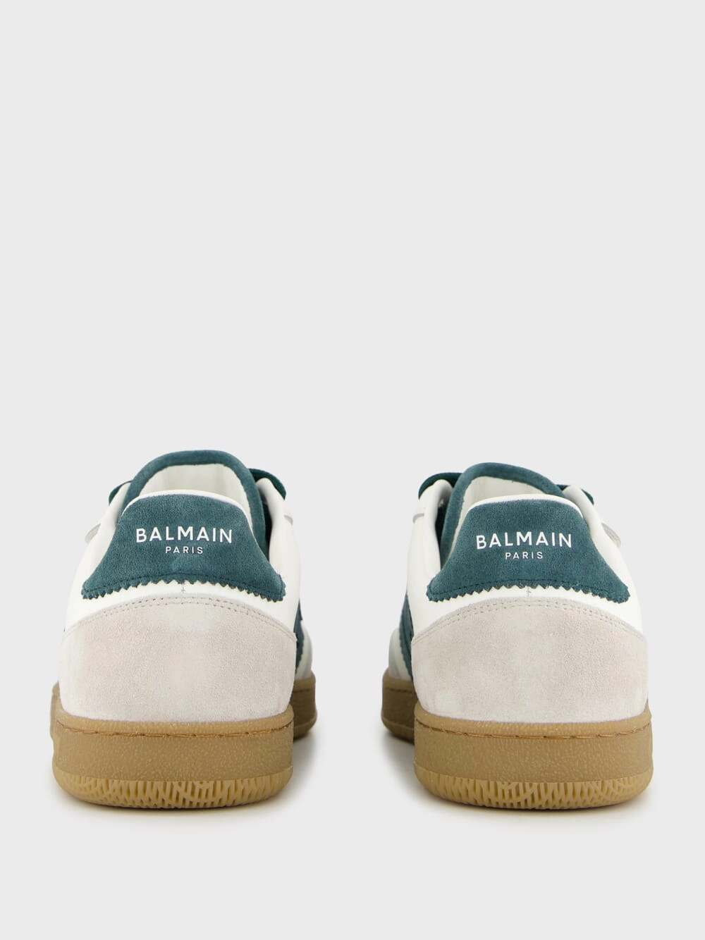 White Swan Leather and Suede Trainers