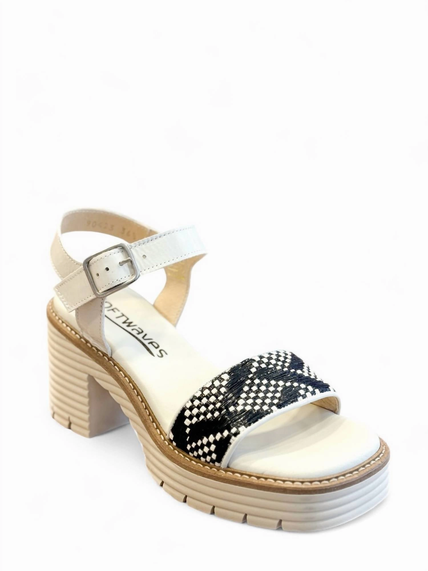 Women Bailey Platform Sandal In Creme And Black Outlet price Womens Sandals