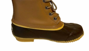 Women's 5 Eye Duck Boot In Brown Affordable Womens Boots online
