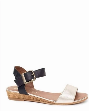 Women's Amanda Wedge Sandals In Gold Womens Casual Sandals deals