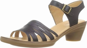 Women's Aqua Vaquetilla Sandals In Black Sale on Womens Open Sandals