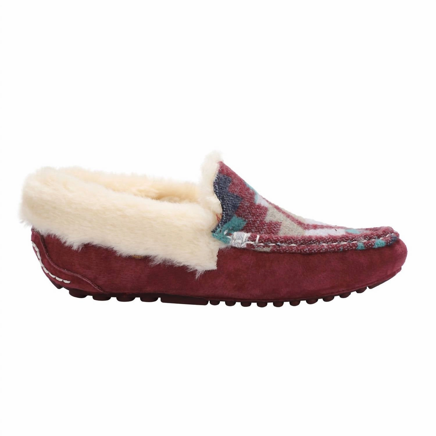 Women's Aussie Moc Slippers In Burgundy