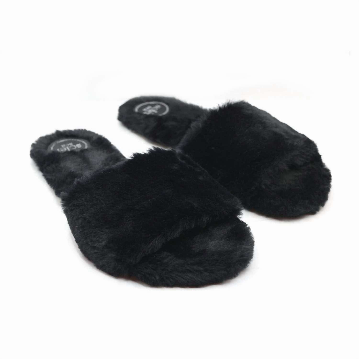 Women's Averie Faux Fur Slipper In Blk