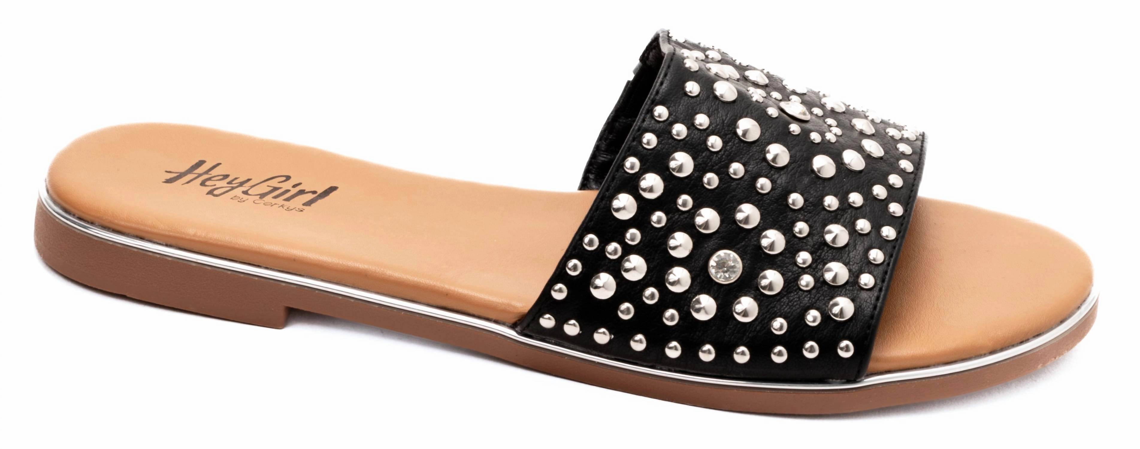 Women's Bail Money Bling Sandals In Black