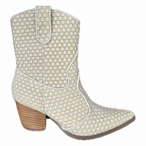 Women's Bambi Boot In Natural Weave Comfortable Womens Boots low price